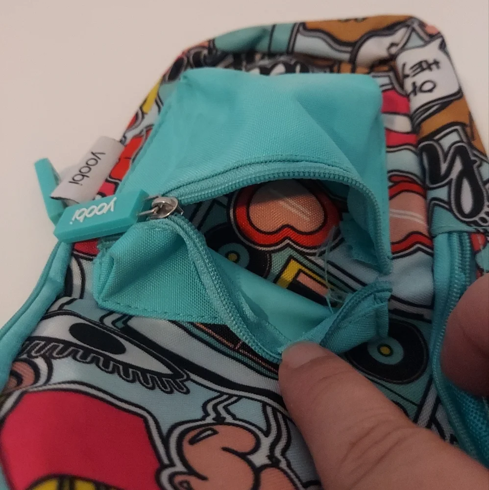 Yoobi Mini Backpack Pencil and Accessories Pouch with Elastic Band